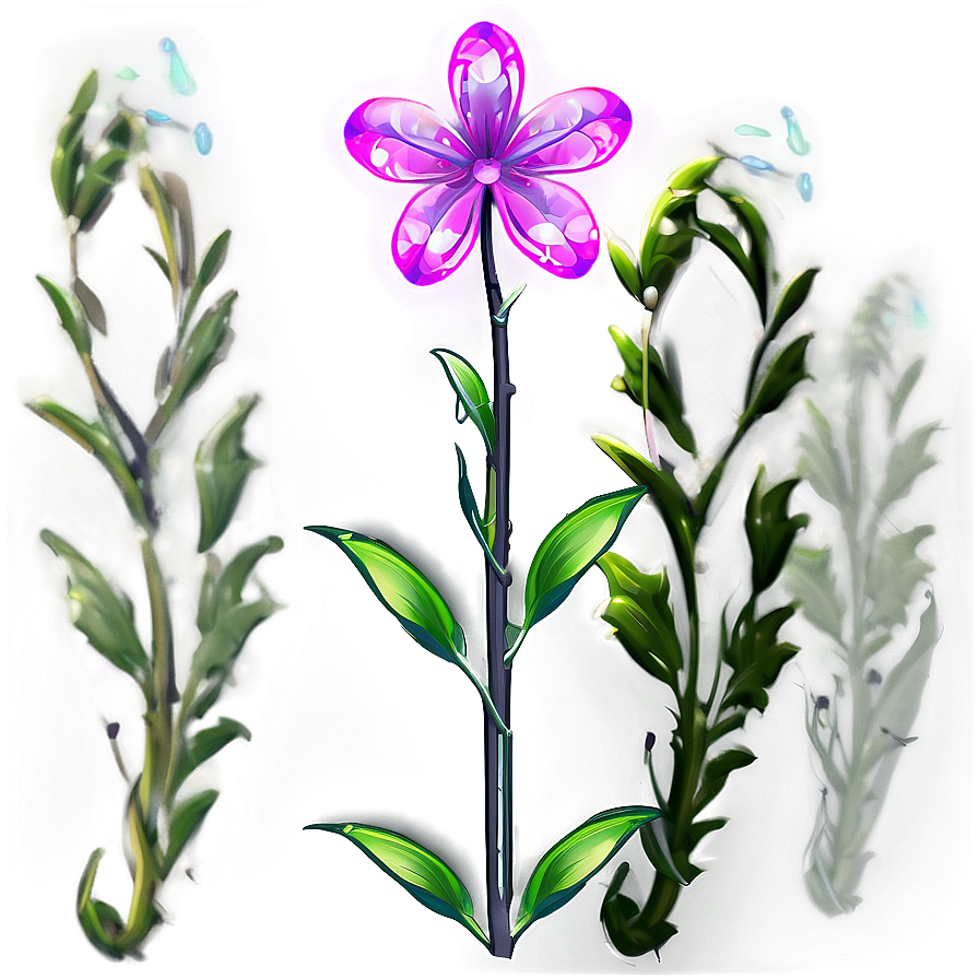 Fantasy Flower Stem Png 06132024 PNG