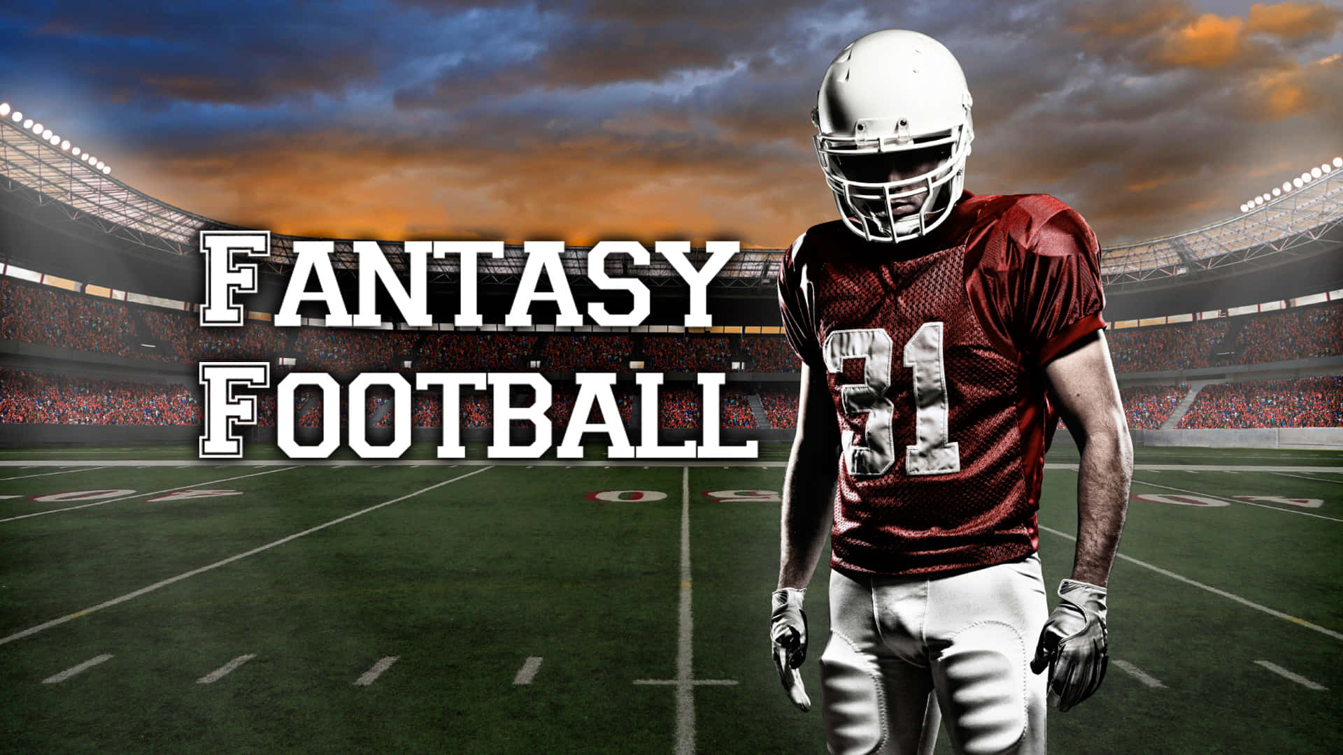 Fantasy Football - A Man In A Football Uniform Wallpaper