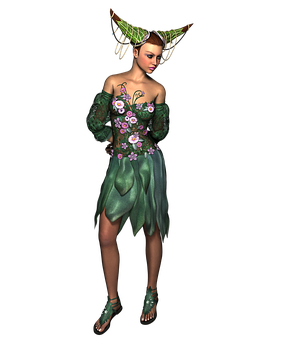 Fantasy_ Forest_ Nymph PNG