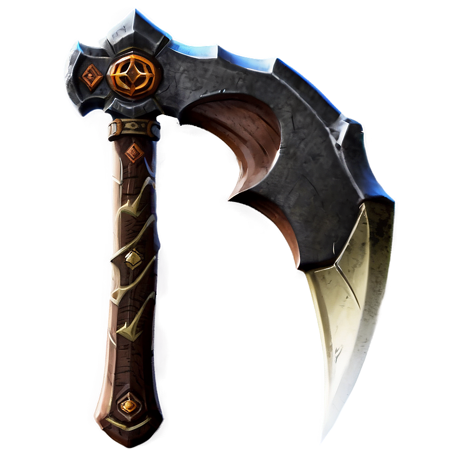 Fantasy Game Axe Png 05252024 PNG
