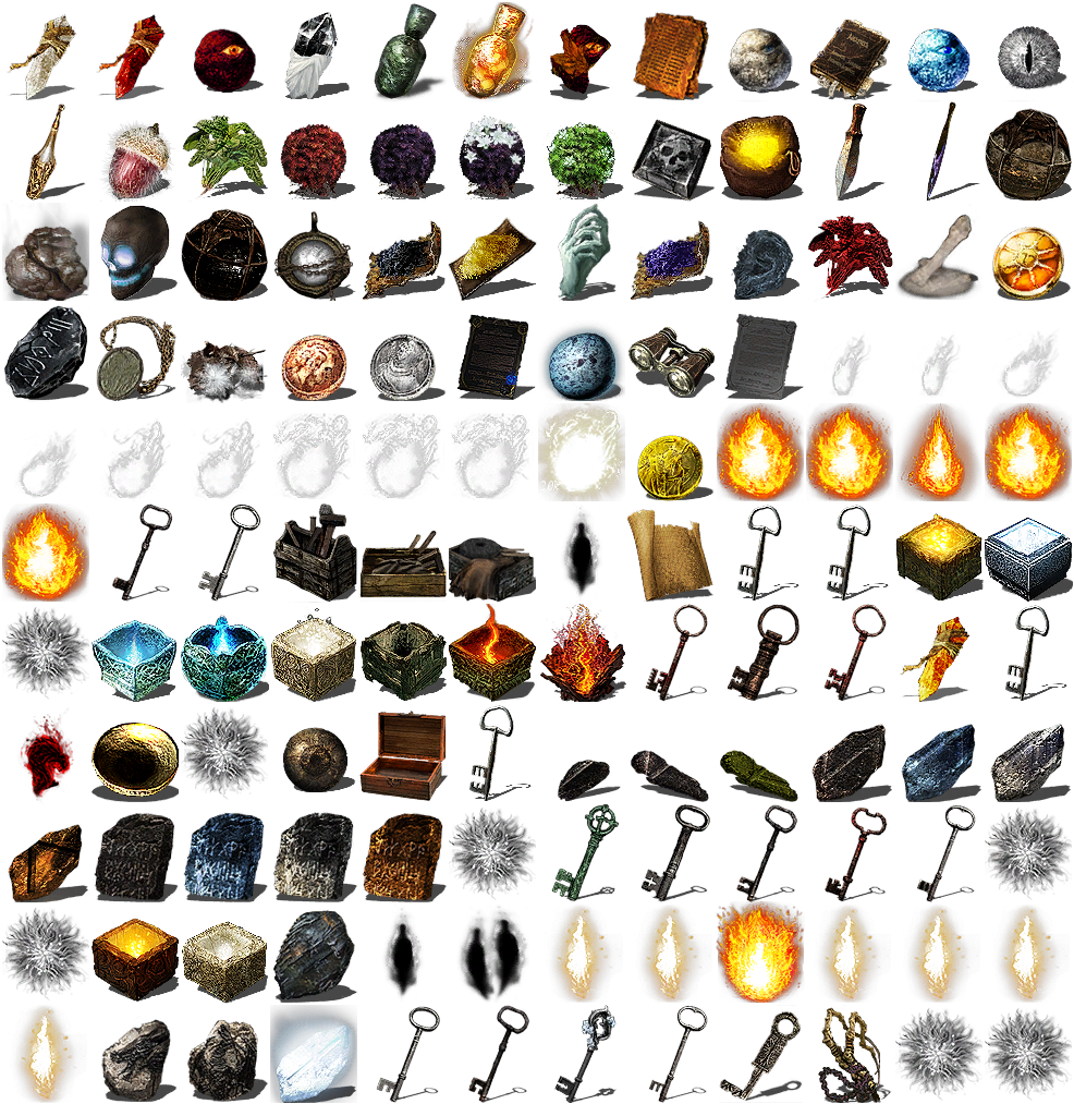Fantasy Game Items Collection PNG