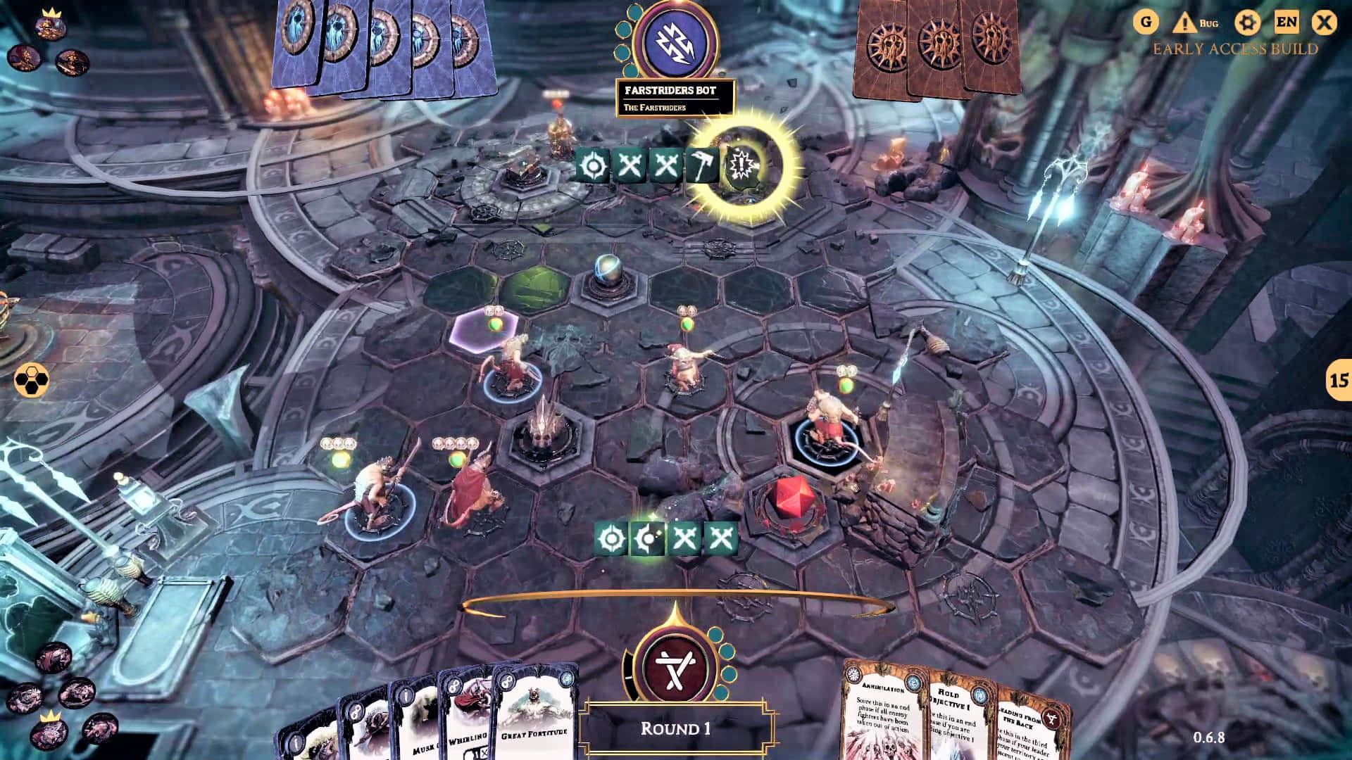 Mystical Battle Scene in Fantasy Game Wallpaper