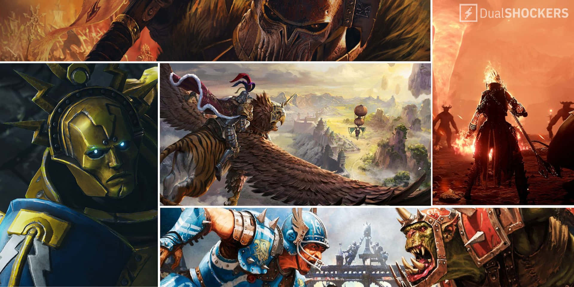 Captivating Fantasy Game Battle Scene Wallpaper