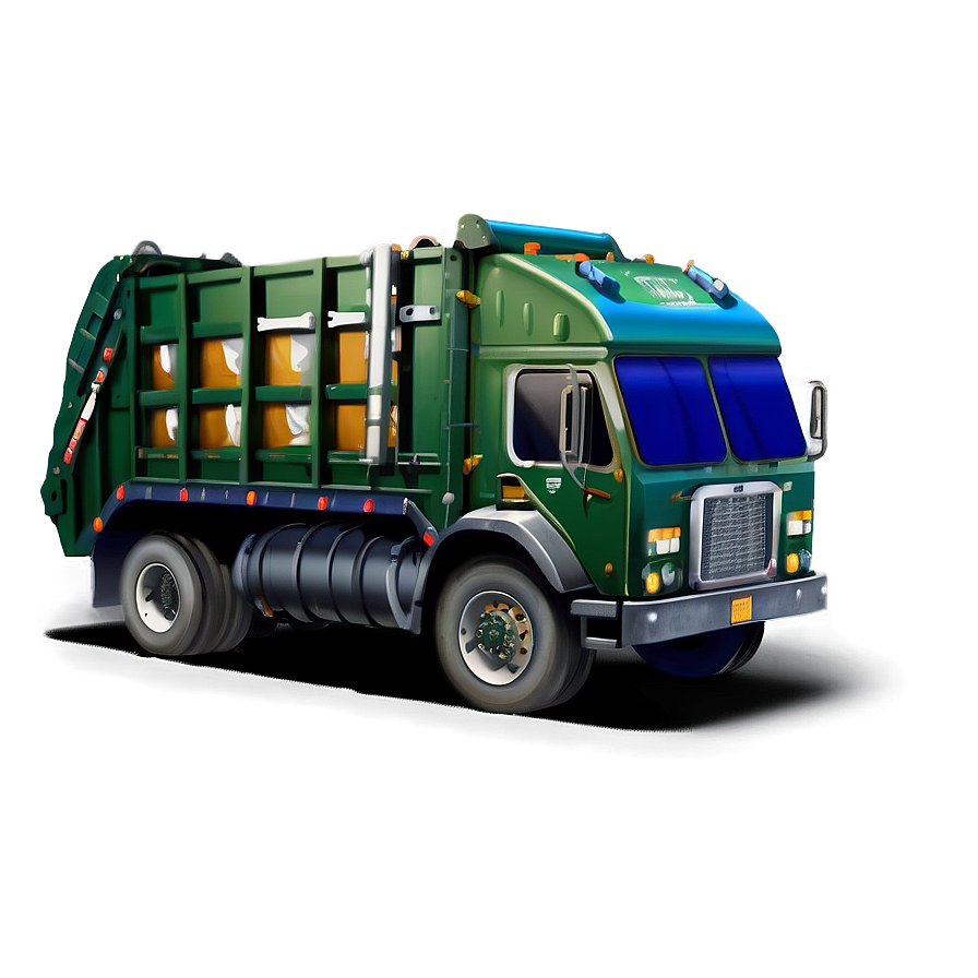 Fantasy Garbage Truck Png 06202024 PNG