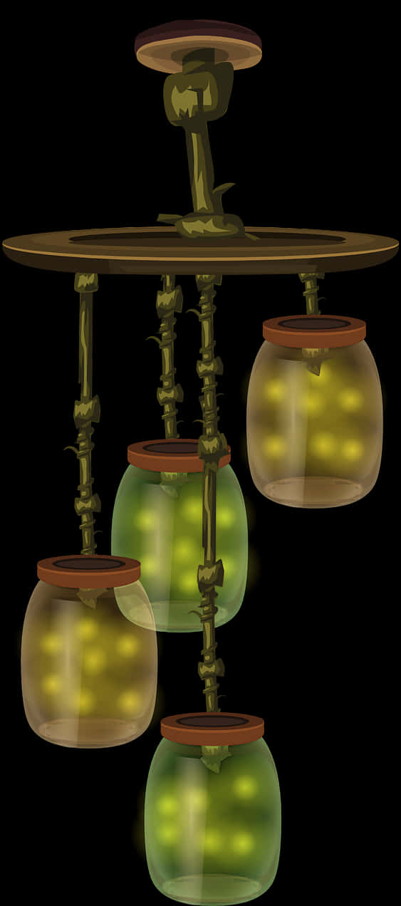 Fantasy Hanging Lanterns PNG