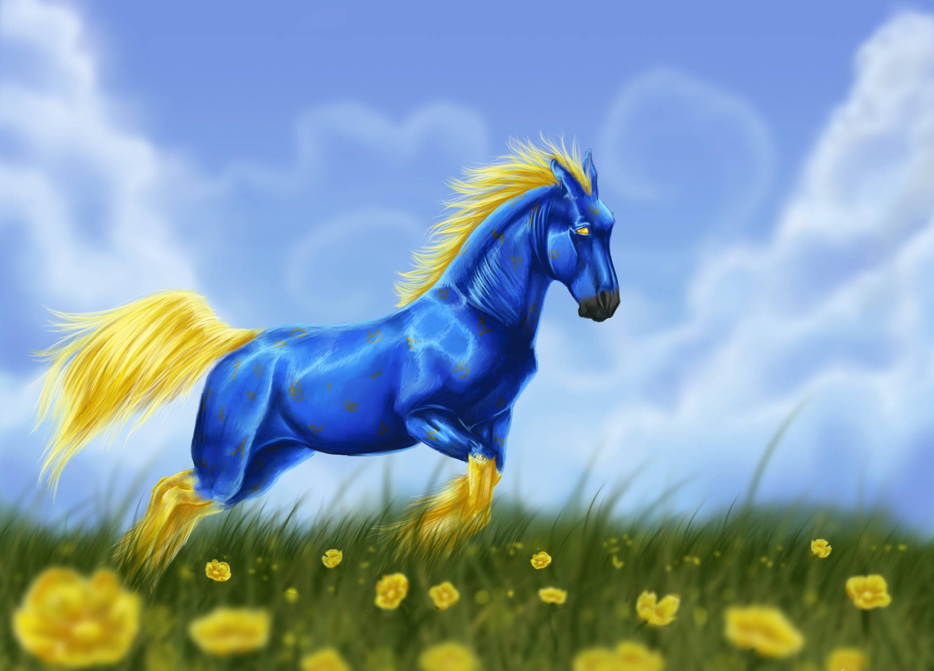 Premium Photo  Mystical horse background illustration fantasy