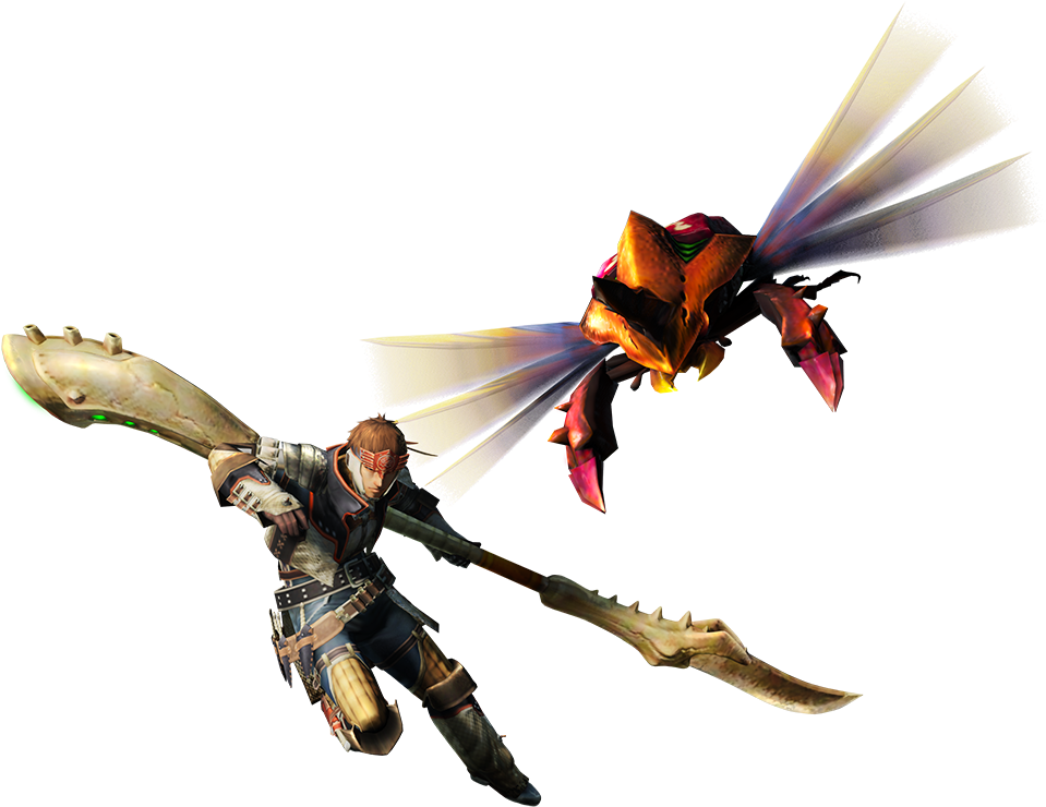 Fantasy Hunter With Dragon Companion PNG