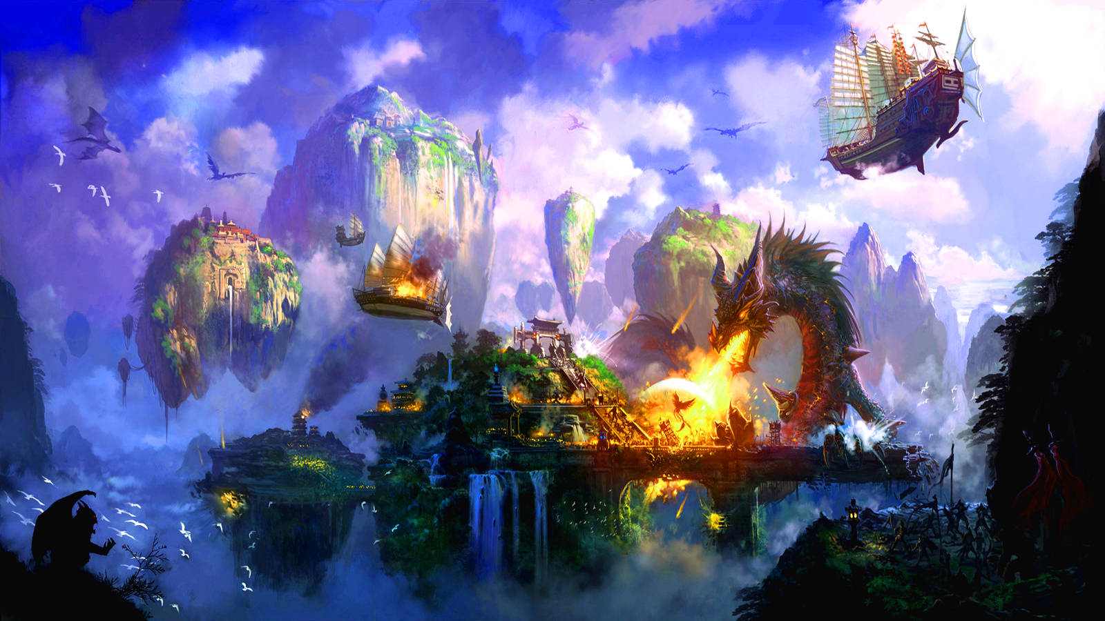 Fantasy Illustration Full Hd 1600x900 Background