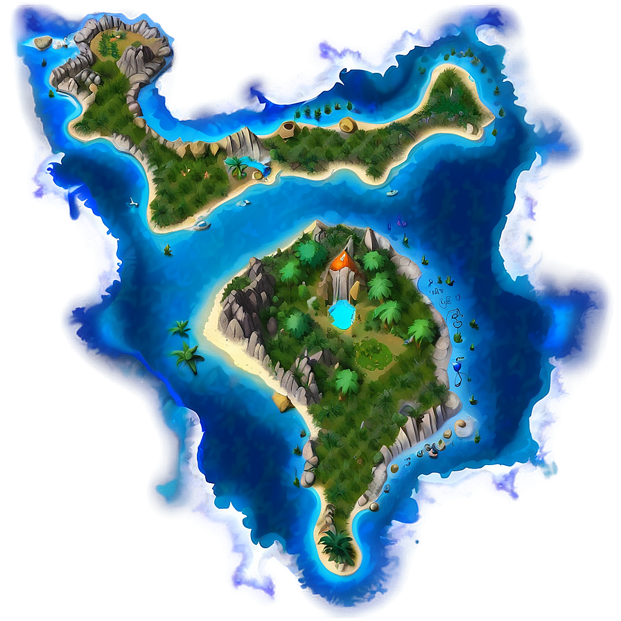 Fantasy Island Map Png Pdd PNG