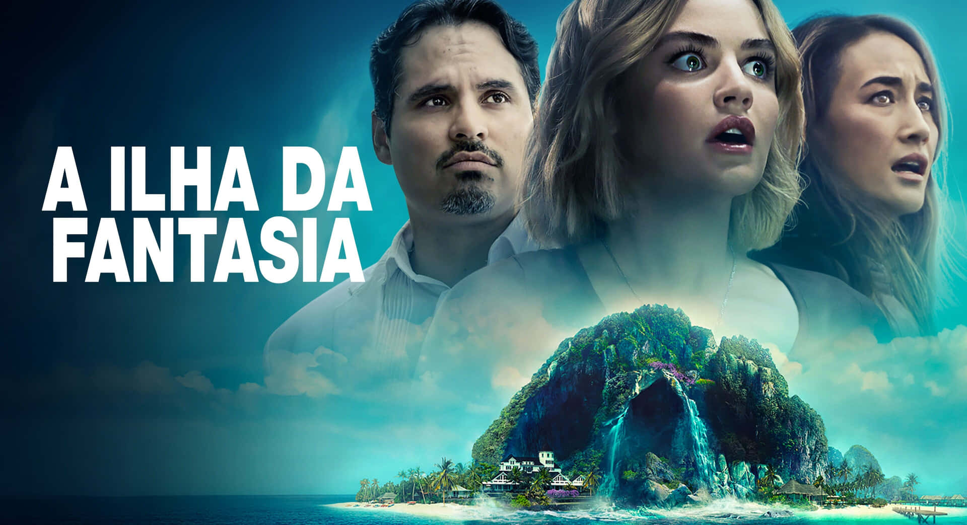 A Lha Da Fantasiaa Poster With Two People On The Island