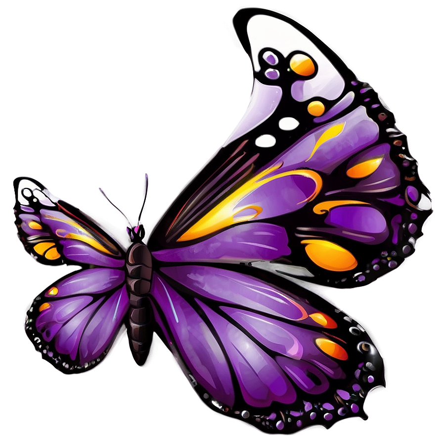 Fantasy Land Purple Butterfly Png 72 PNG