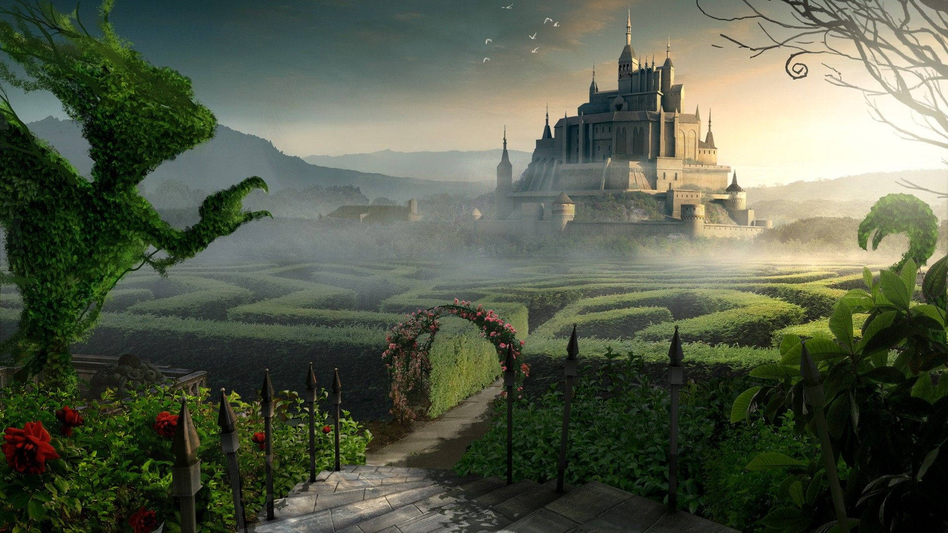 Fantasy Landscape Castle Wallpaper Cool Hd. I Hd Image
