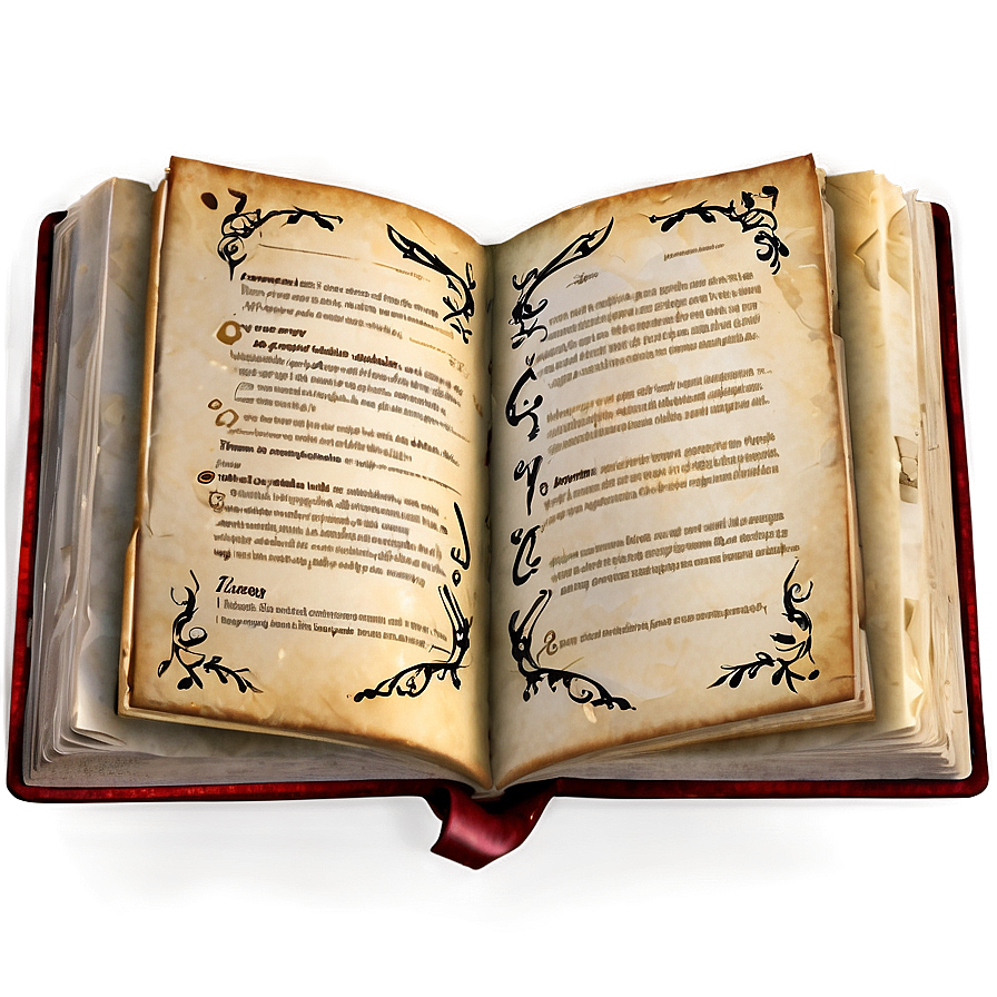 Fantasy Magic Spellbook Png 2 PNG