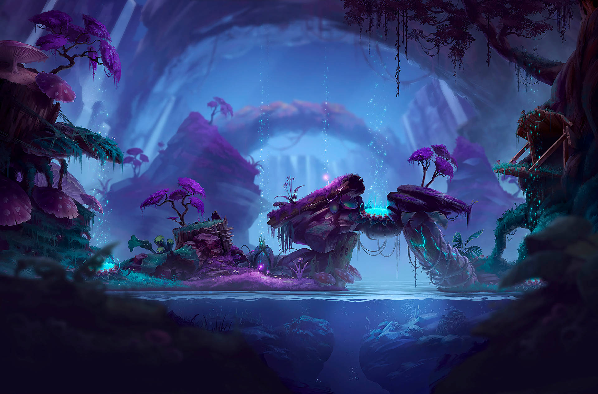 A mystical forest, filled with ancient myth and legend Wallpaper