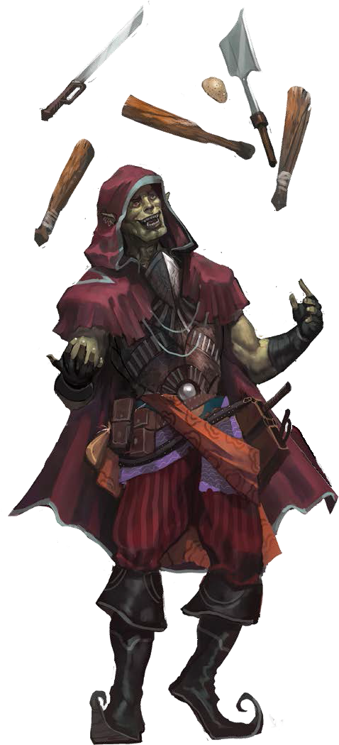 Fantasy Orc Juggler PNG