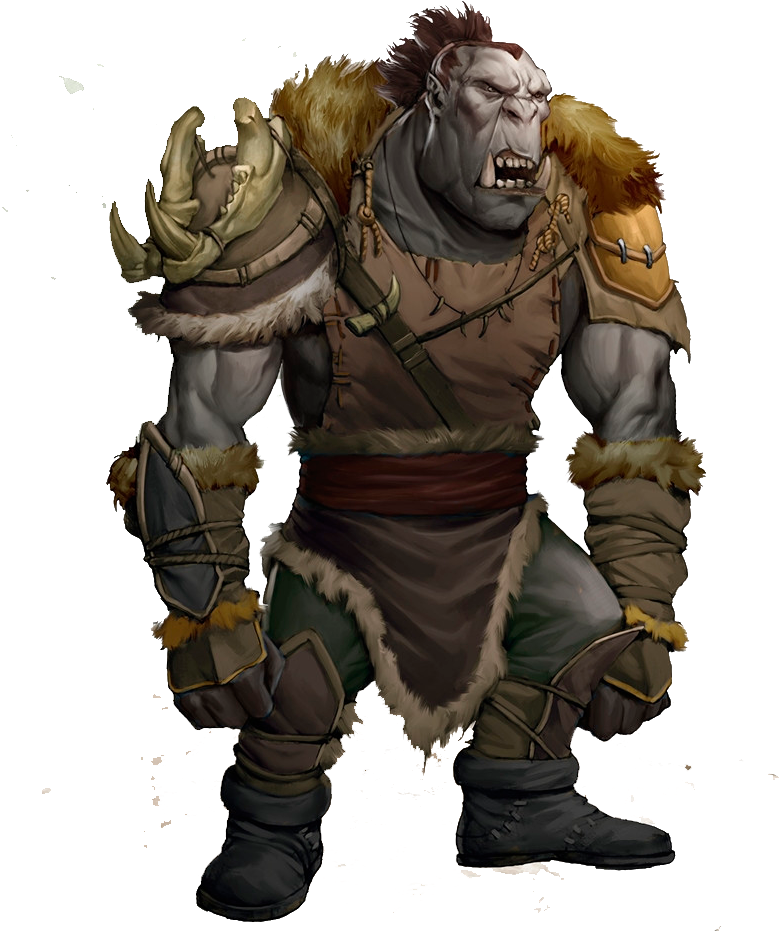 Fantasy Orc Warrior PNG