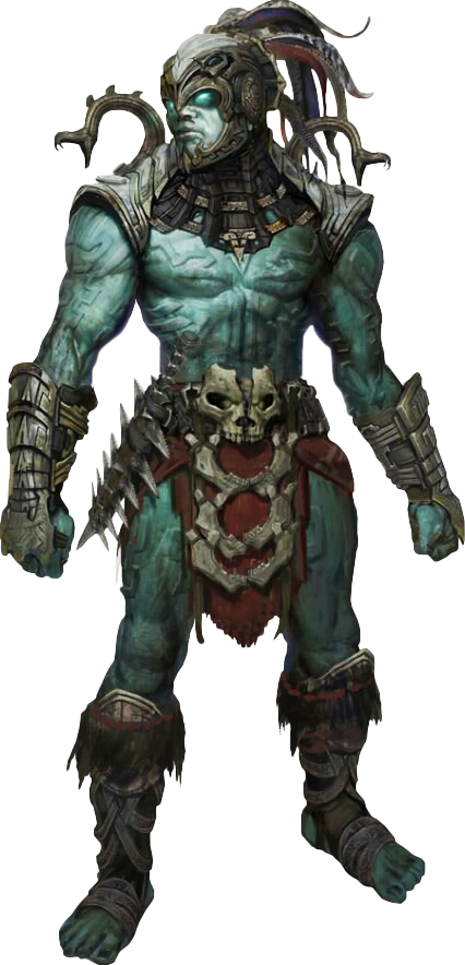 Fantasy Orc Warrior Render PNG