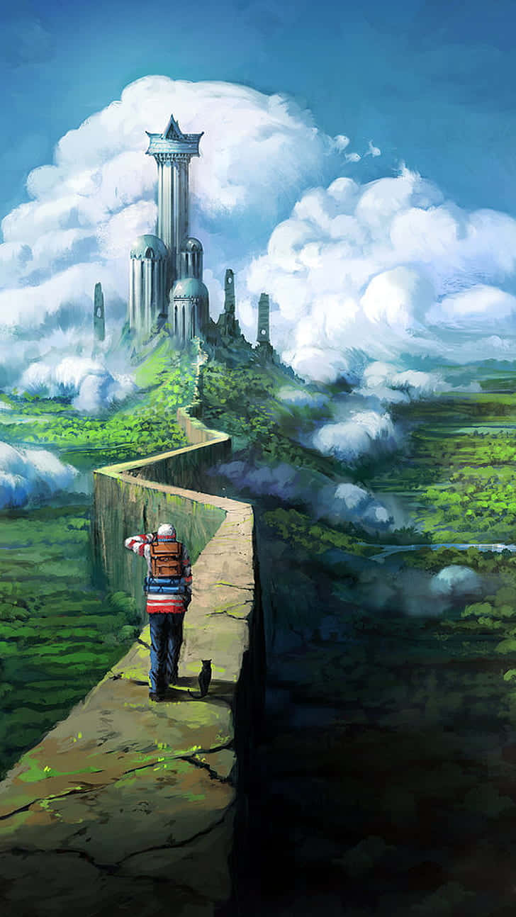 Fantasy Phone Clouds Wallpaper