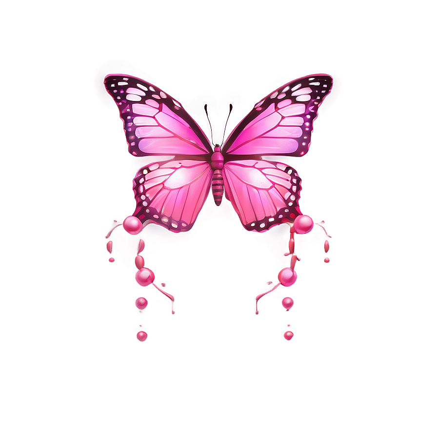 Fantasy Pink Butterfly Effect Png 05232024 PNG