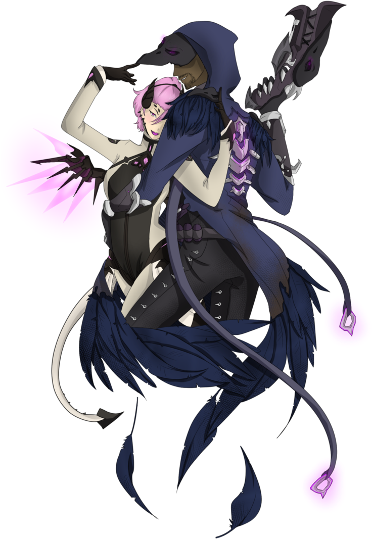Fantasy Reaper Character Art PNG