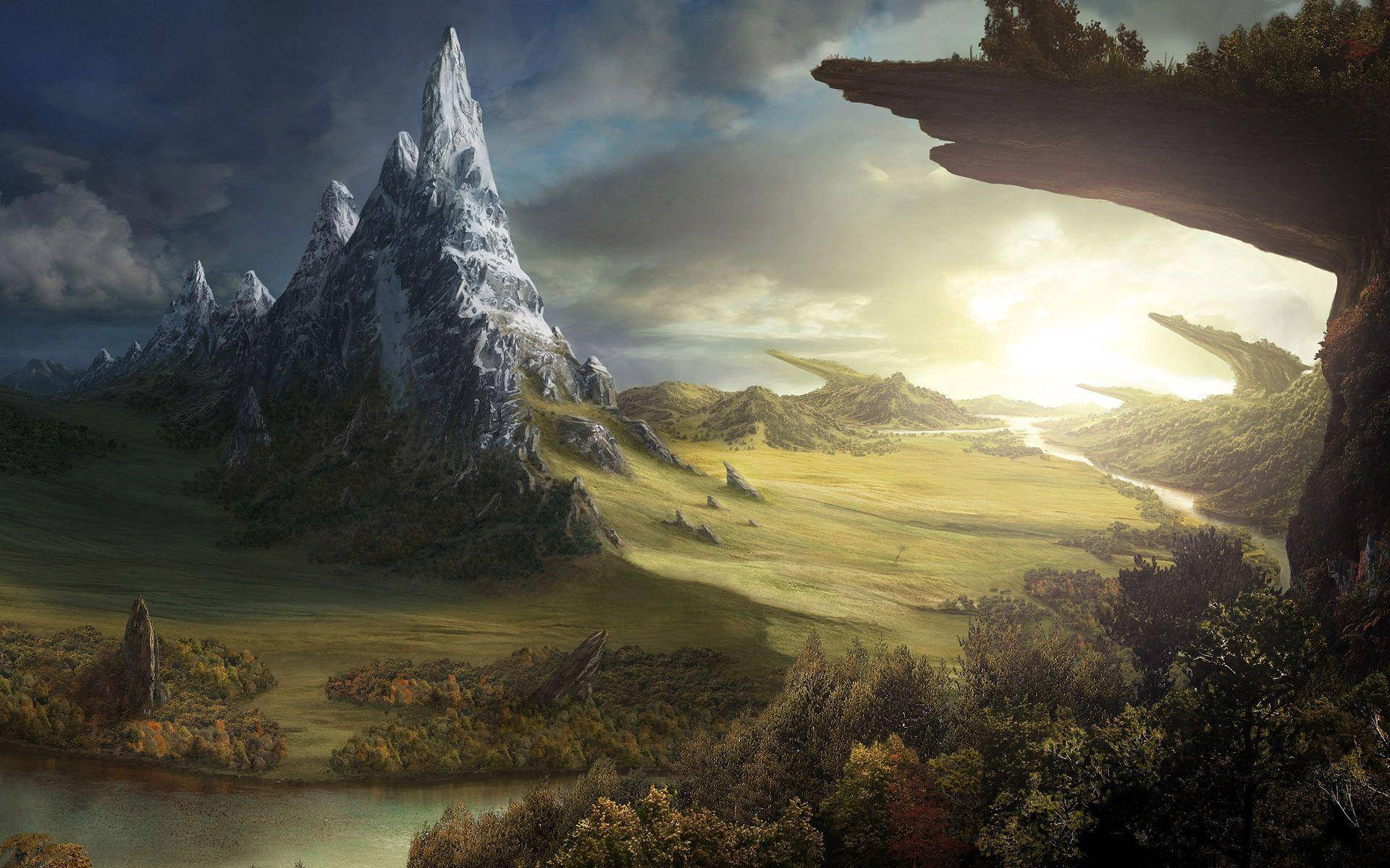 Fantasy Scenery In Dream World Wallpaper