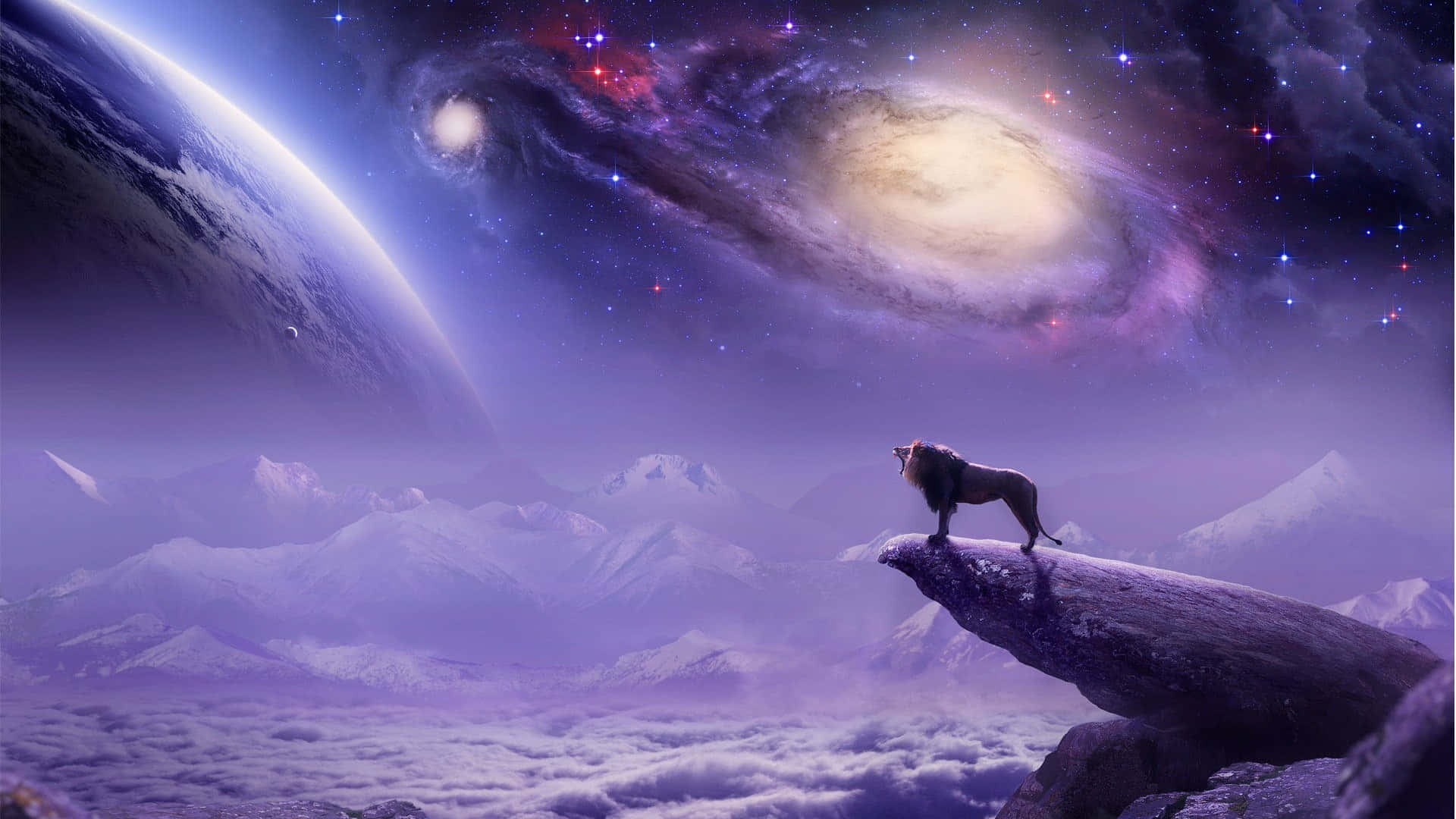 Discover a world of Unimaginable Possibilities in Fantasy Space Wallpaper