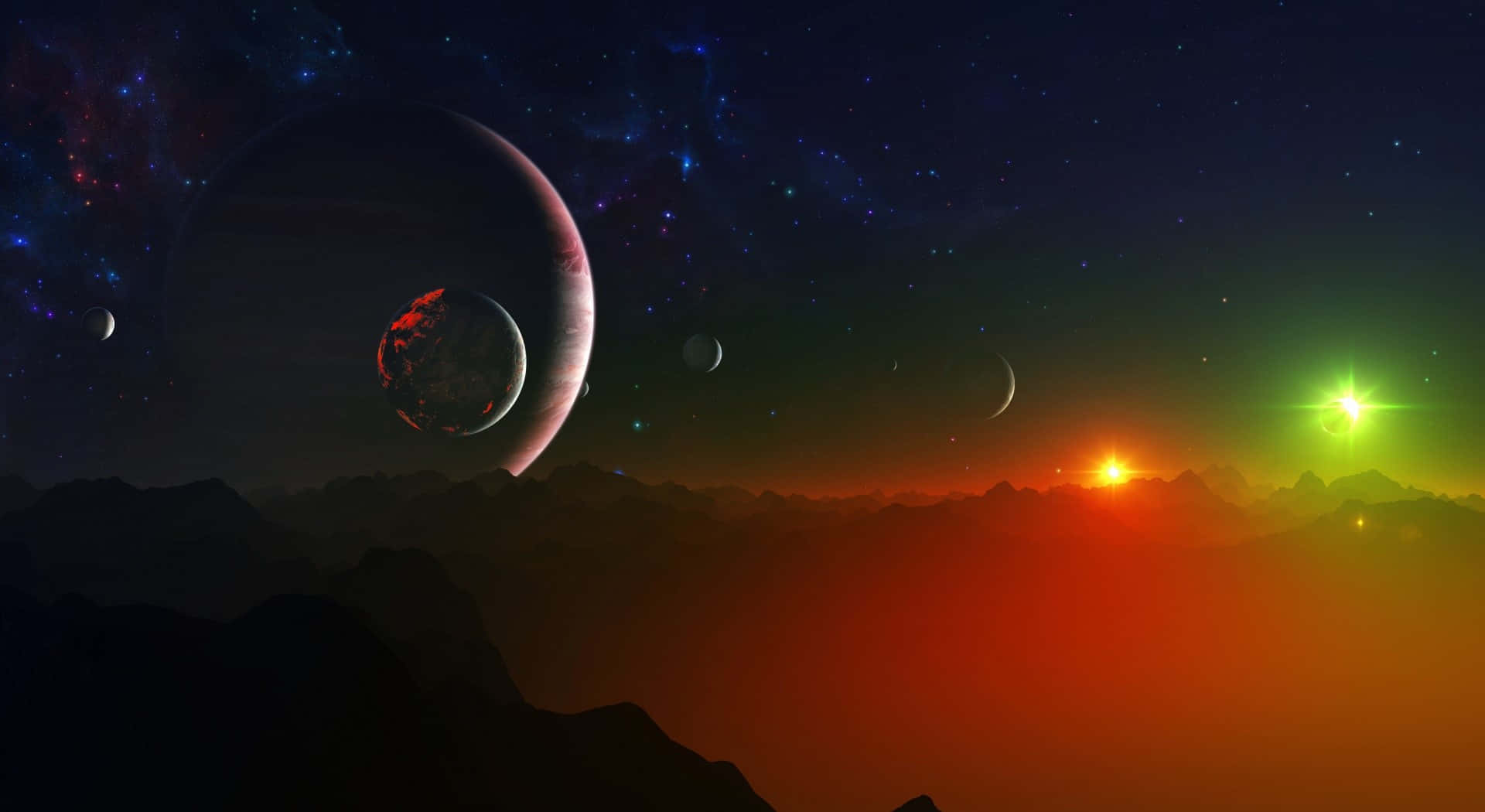 Explore The Depths of Fantasy Space Wallpaper