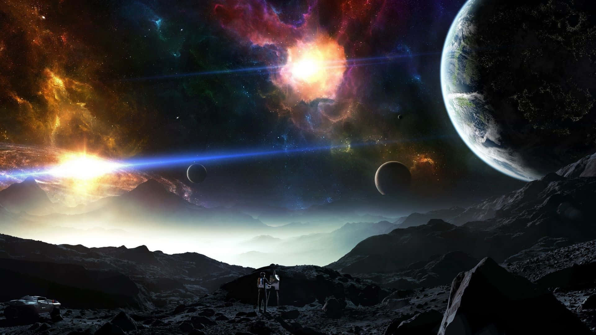 The beauty of a celestial dreamscape Wallpaper