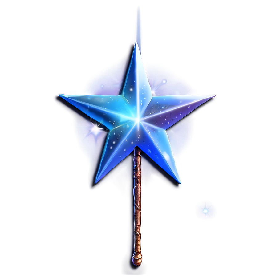 Fantasy Star Wand Png 4 PNG