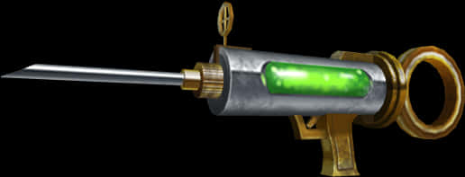 Fantasy Syringe Gun3 D Render PNG