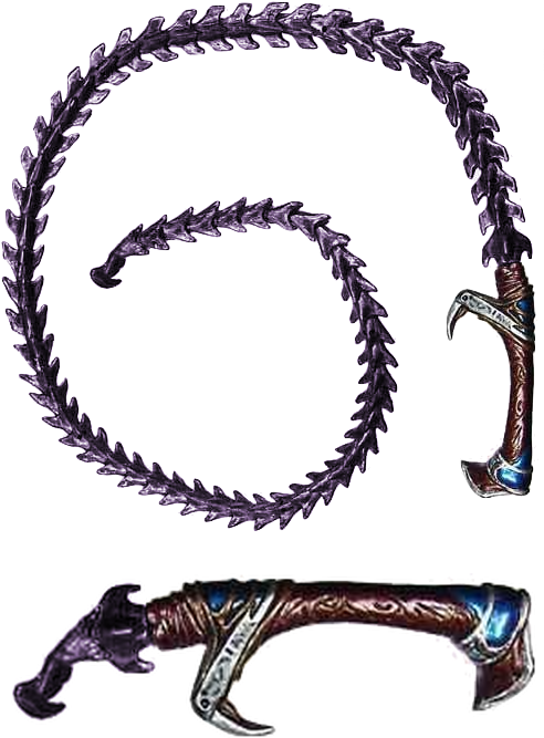 Fantasy Themed Barbed Whip PNG