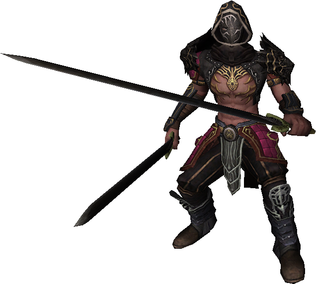 Fantasy Thief Character With Sword PNG