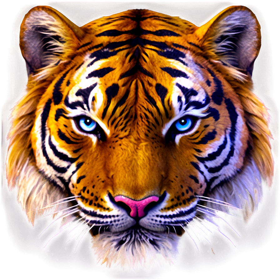 Fantasy Tiger Face Glow Png Acm7 PNG