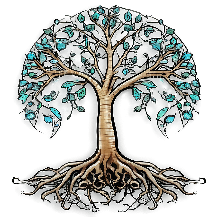 Fantasy Tree Roots Graphic Png 06262024 PNG
