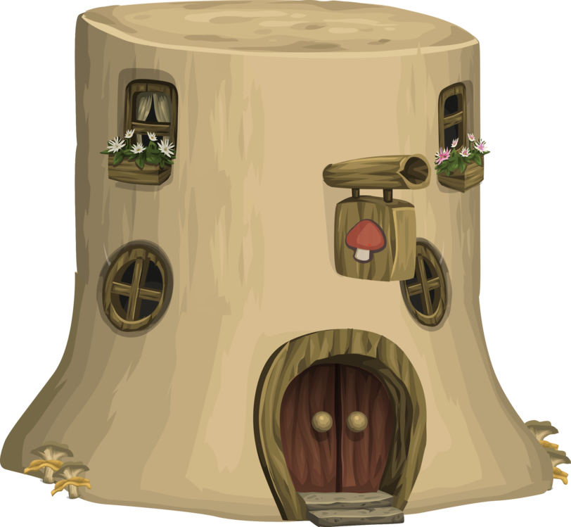Fantasy Treehouse Apartment Illustration PNG