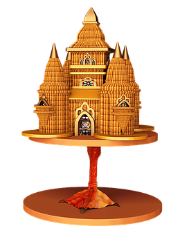 Fantasy_ Treehouse_ Castle_ Illustration PNG