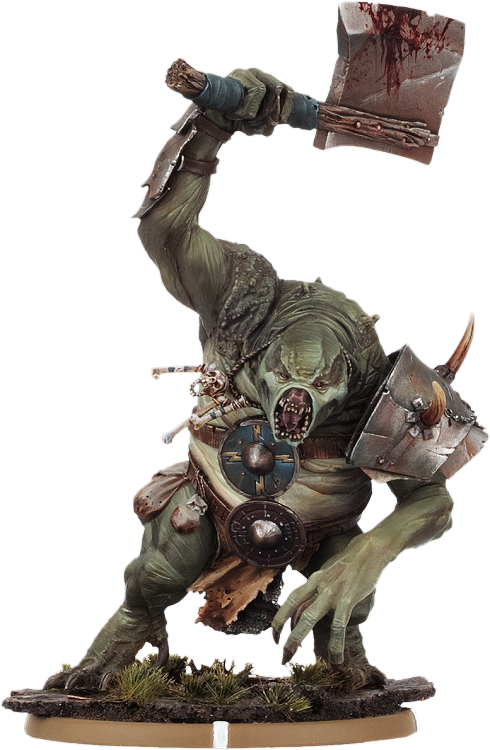 Fantasy Troll With Axe PNG