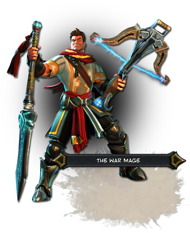 Fantasy War Magewith Weapons PNG