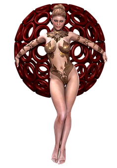 Fantasy Warrior Queen Art PNG