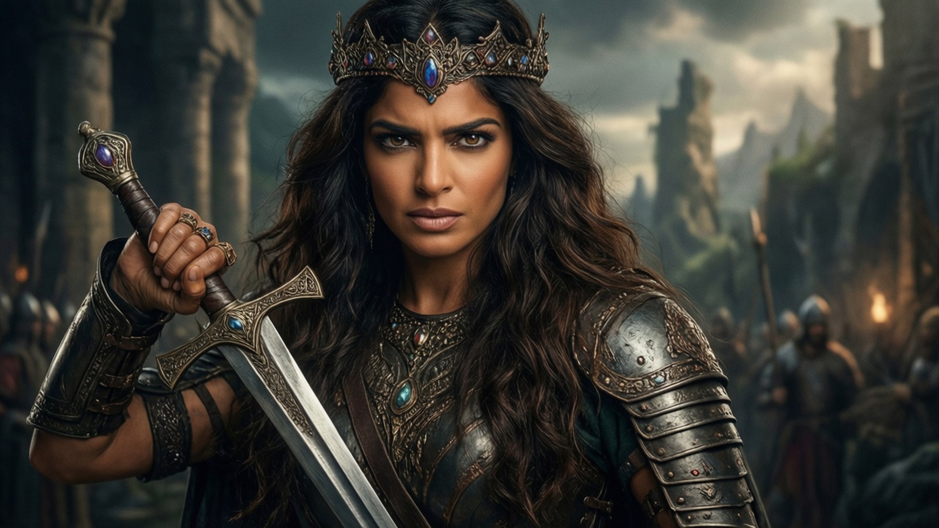 Fantasy Warrior Queen Wallpaper