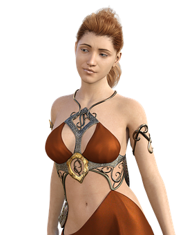 Fantasy Warrior Woman Costume PNG