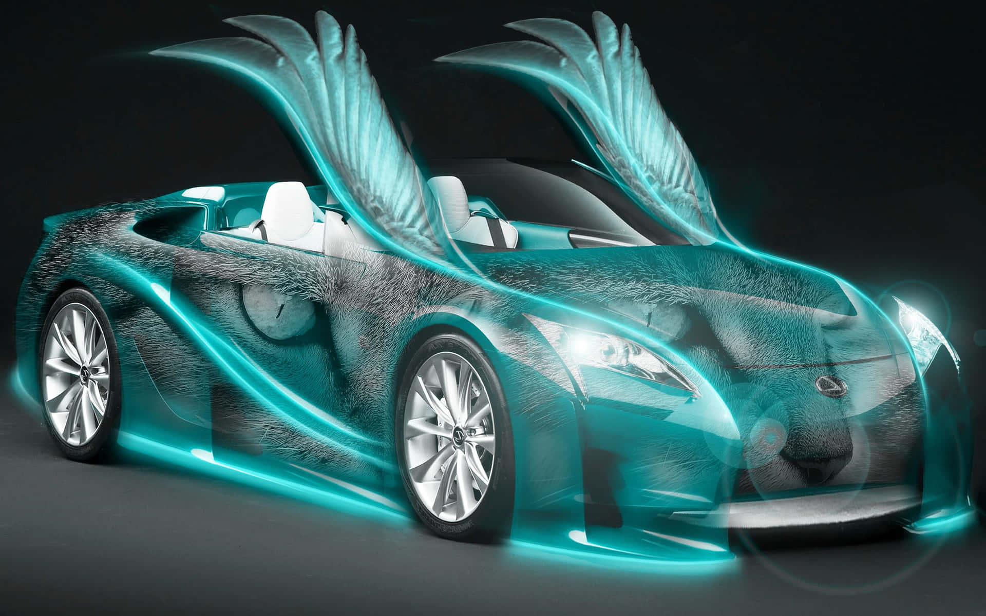 Fantasy Winged Car Concept Wallpaper
