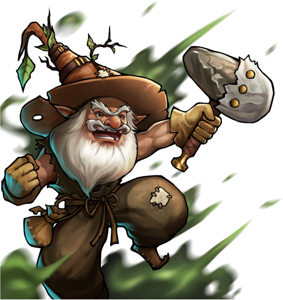 Fantasy_ Brownie_ Warrior_ Illustration PNG