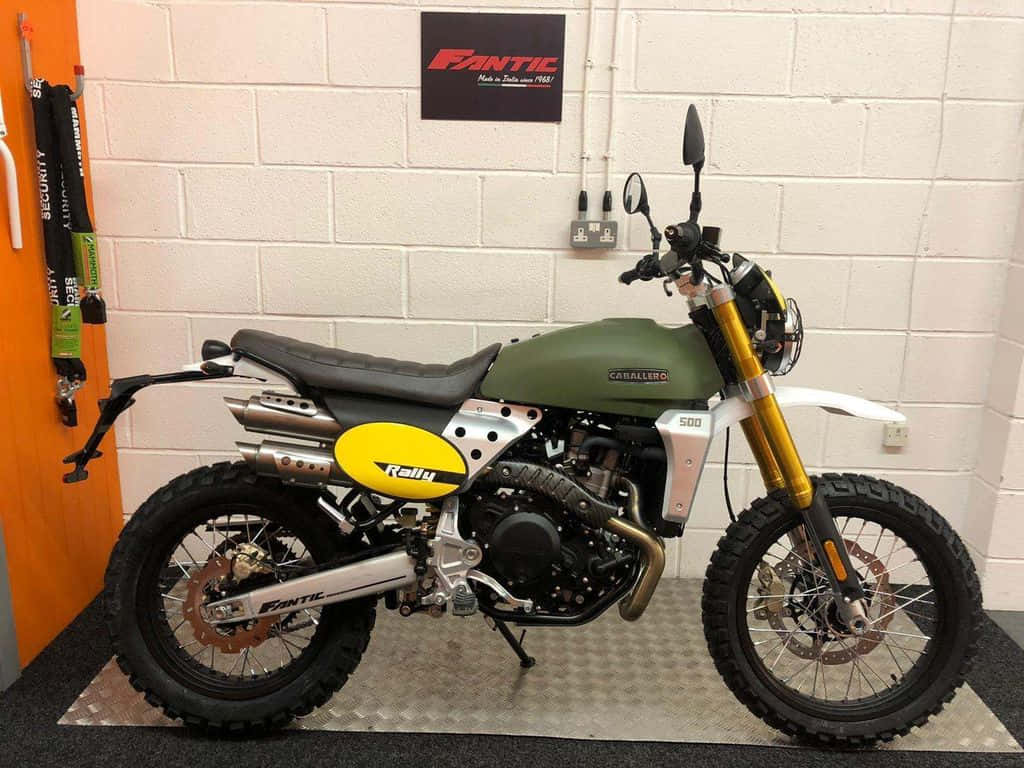 Fantic Caballero Scrambler500 Motorfiets Achtergrond