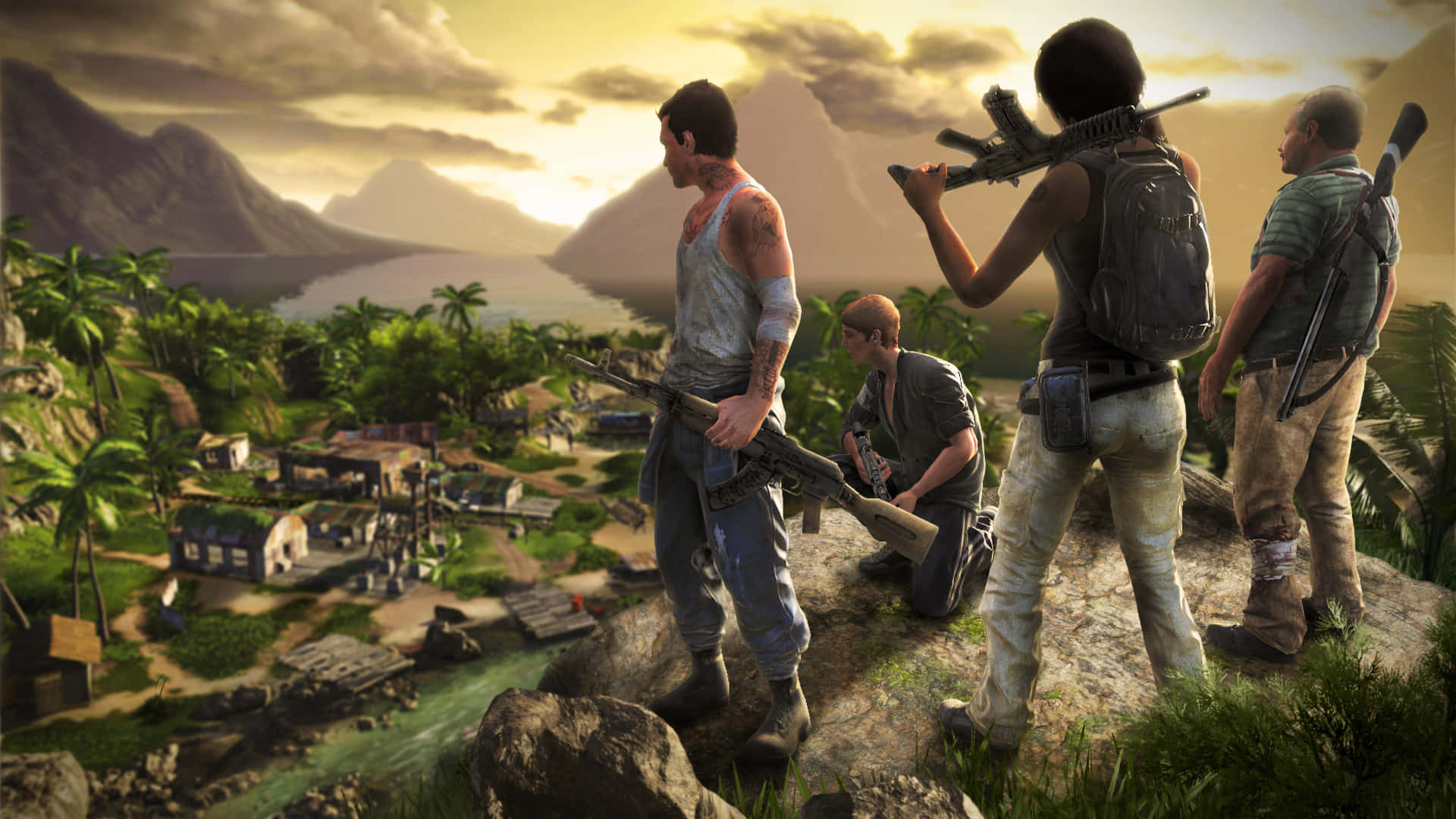 Überlistensie Ihre Feinde In Einer Atemberaubenden Tropischen Welt Mit Far Cry 3