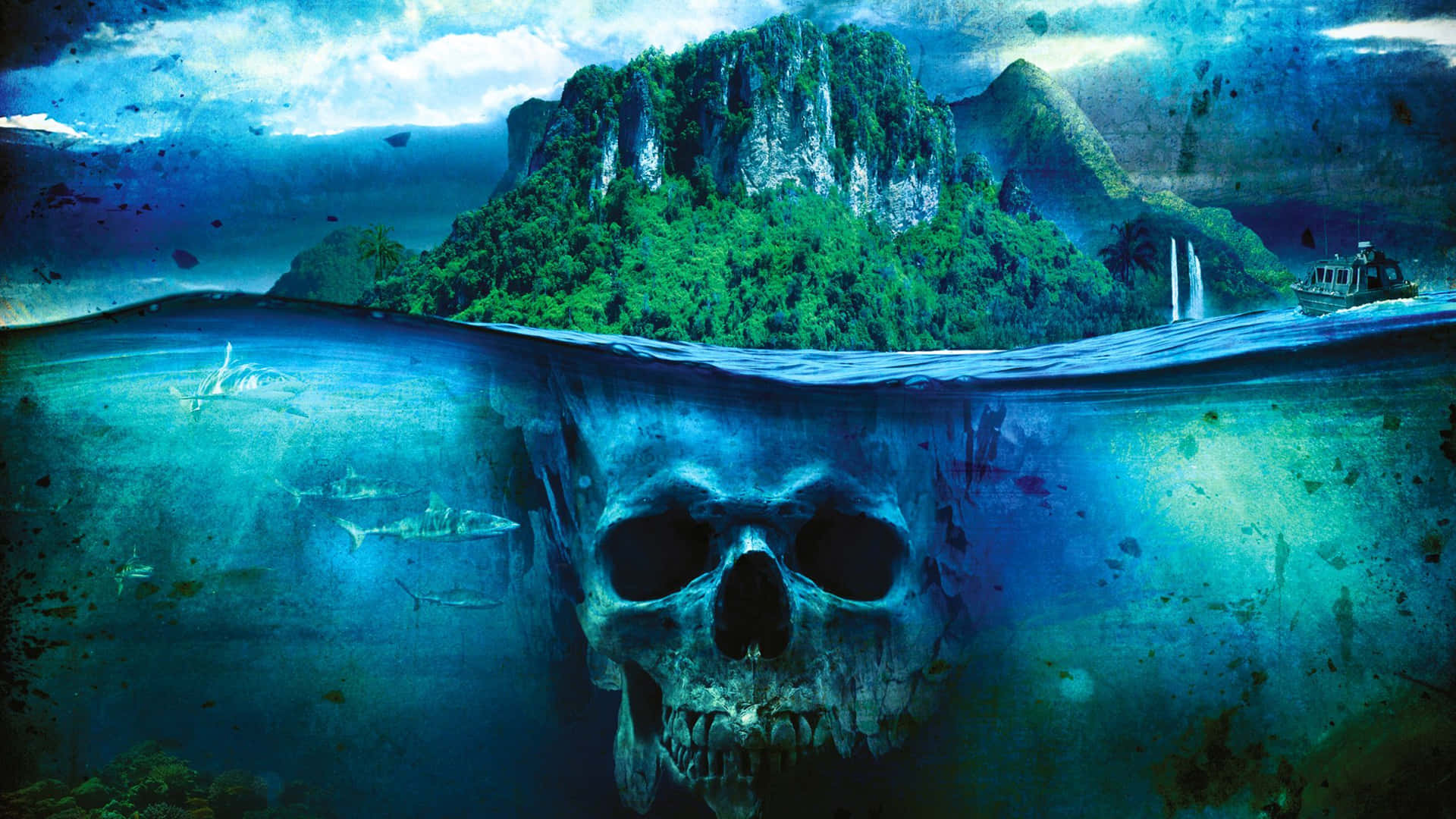 A Skull With A Skull In The Water