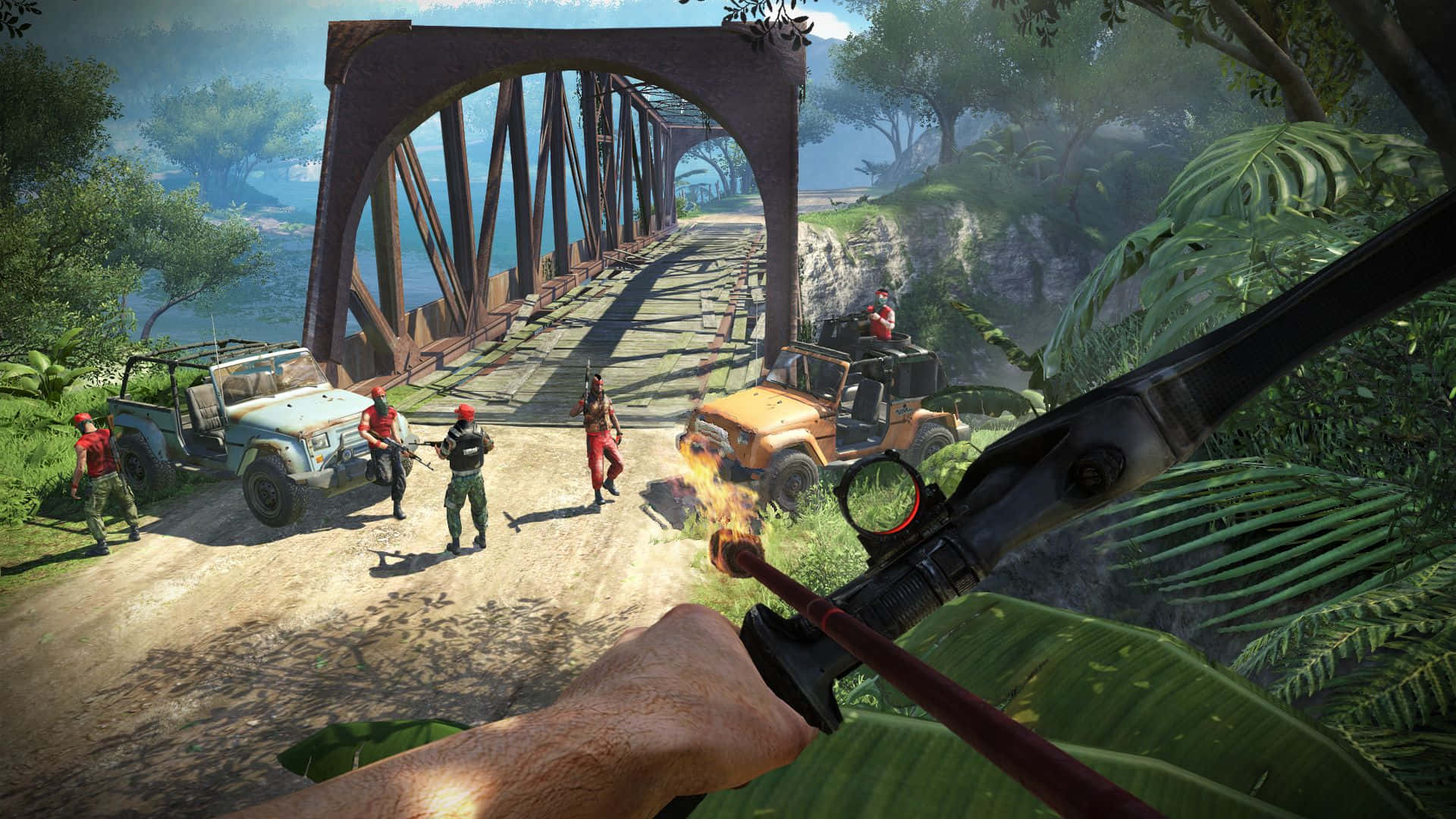 Udforsk byen ruiner på Far Cry 3 øen. Wallpaper