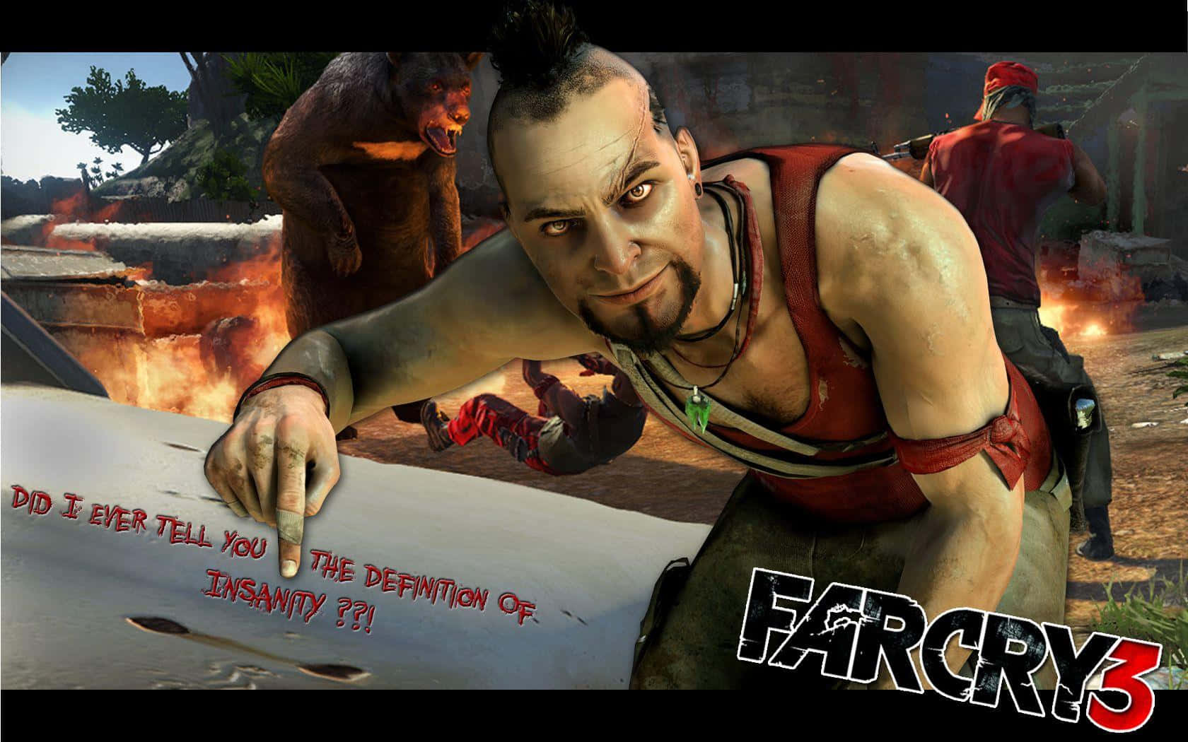 Billede Vaas - den ondskabsfulde antagonist af Far Cry 3. Wallpaper