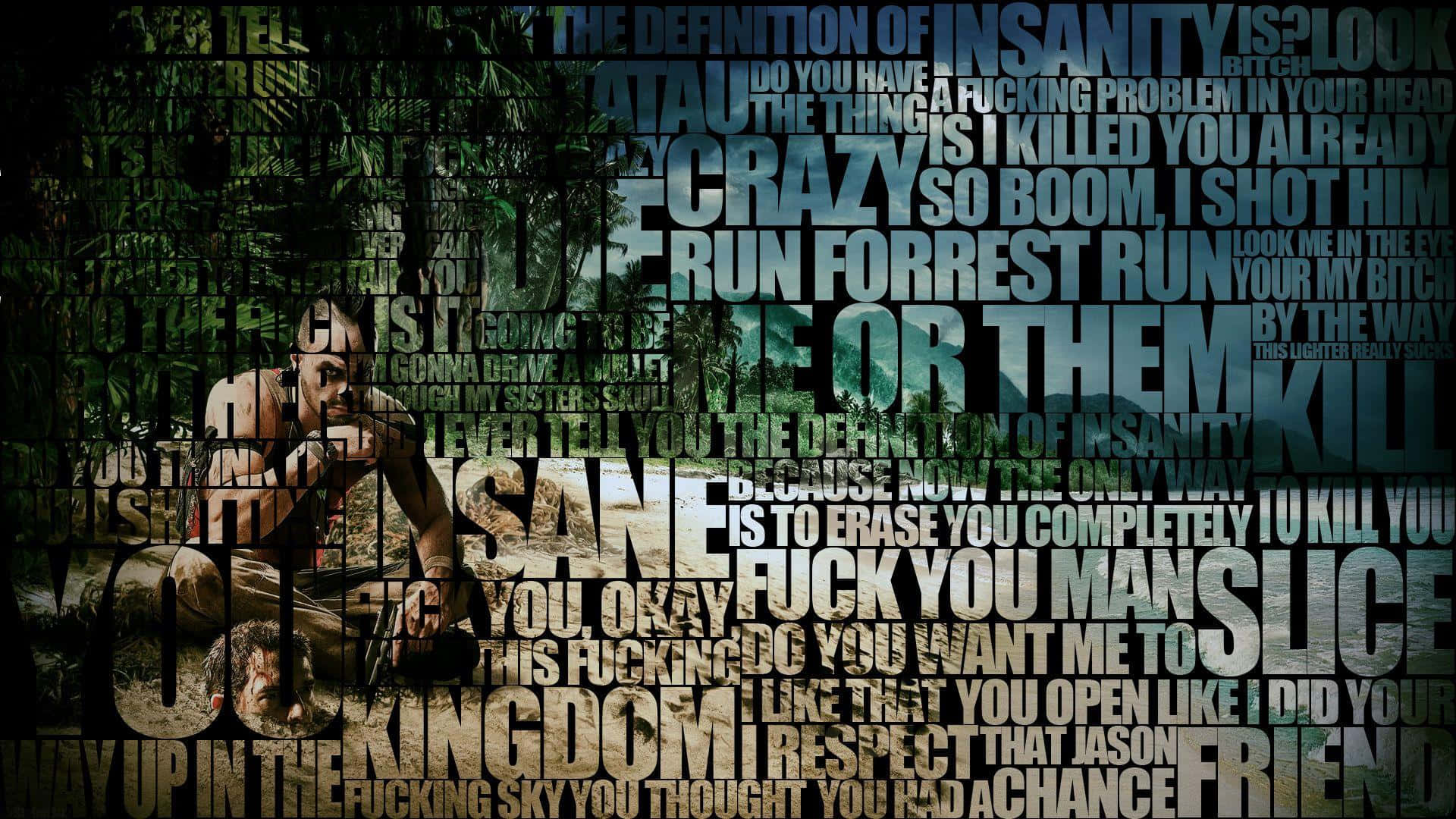 Feel the RAGE with Vaas from Far Cry 3 Wallpaper