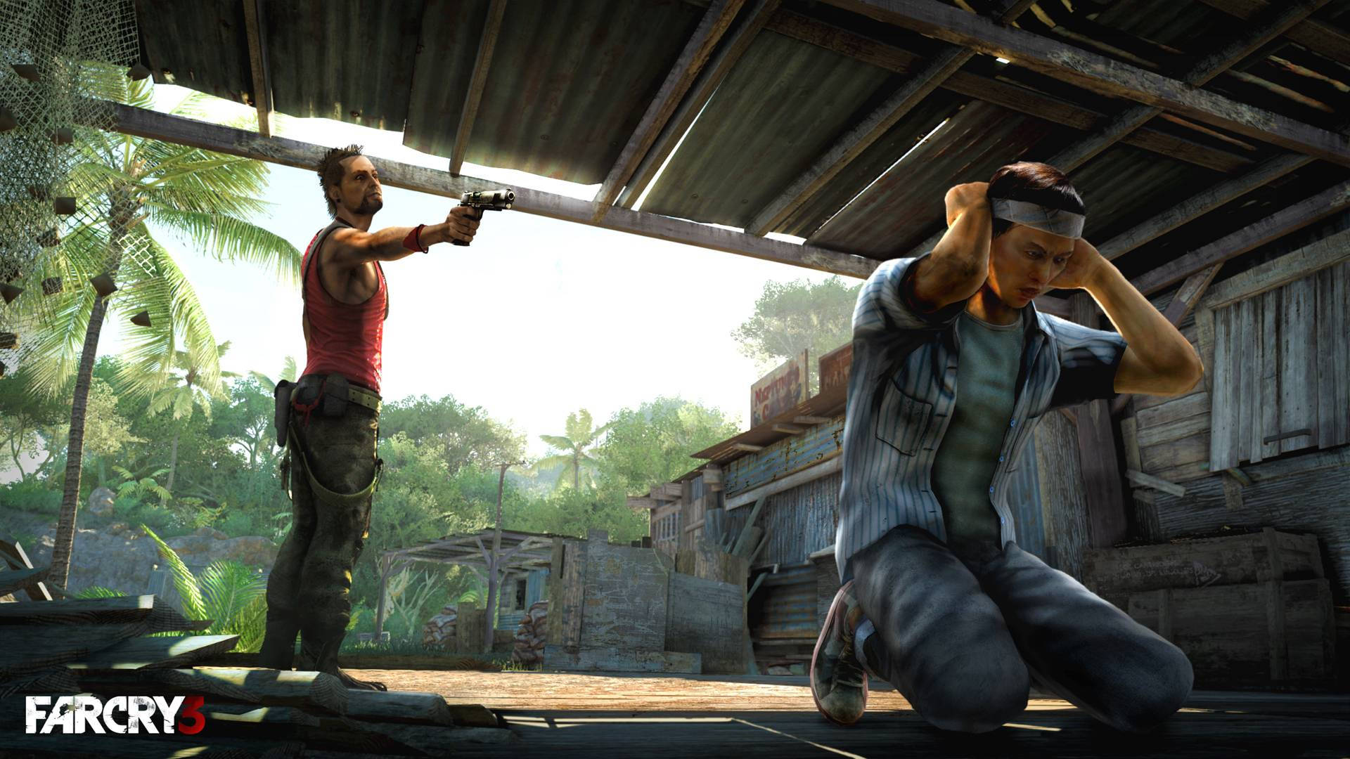 Far Cry 3 Vaas Pointing Gun Wallpaper